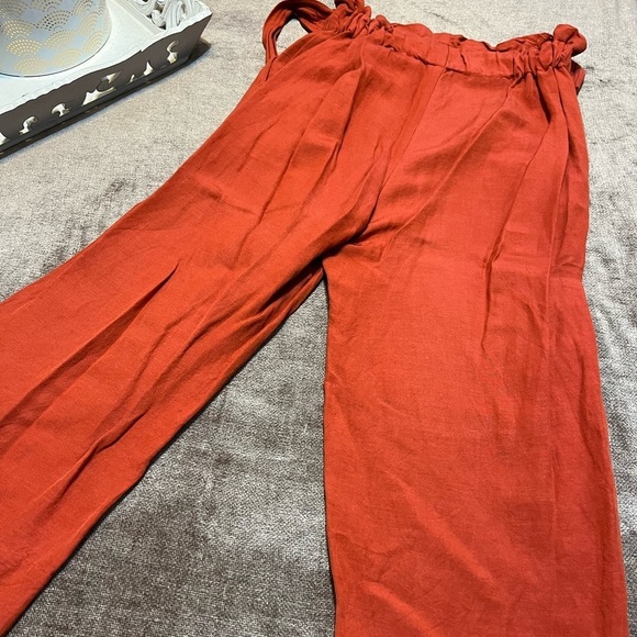 Madewell Tie- Waist Huston Wide Leg Pants - Size Small - Picture 5 of 6